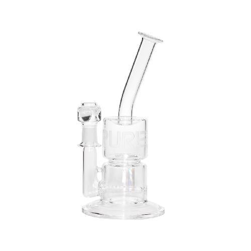 Pure Glass 12" 25mm-70mm Torpedo Clear 3D Etch