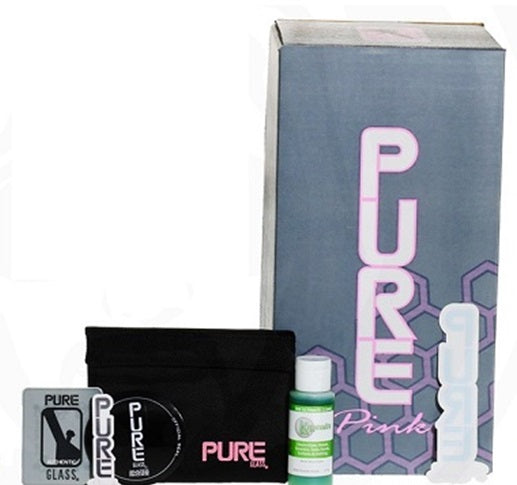 9" PURE Pink Glass "Little Dume" Heart RIG