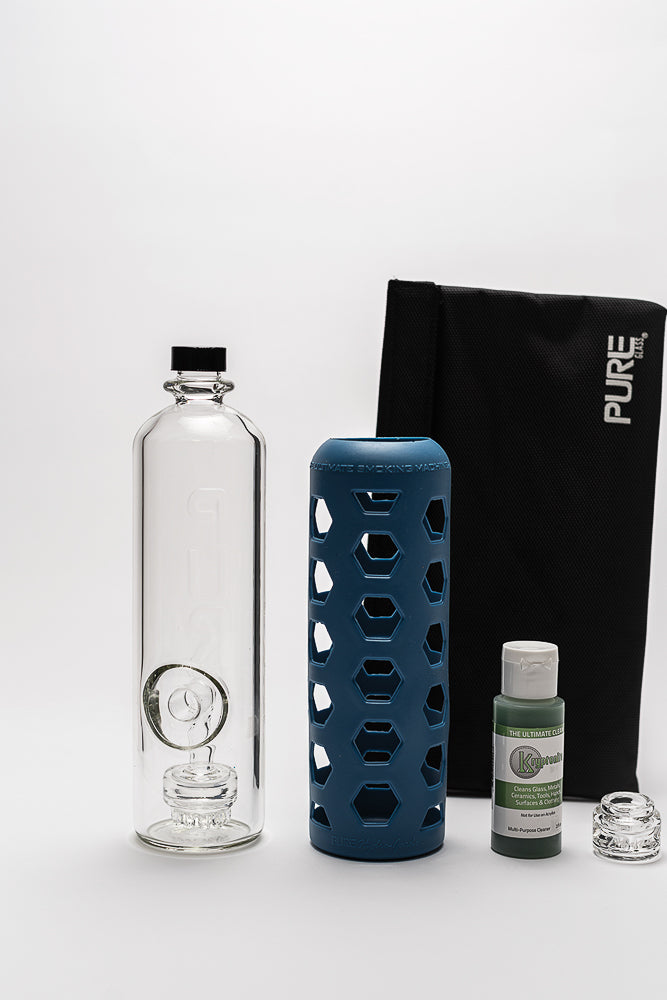 Pure Glass Hydro Guard 9" Clear Bottle Mini Jellyfish